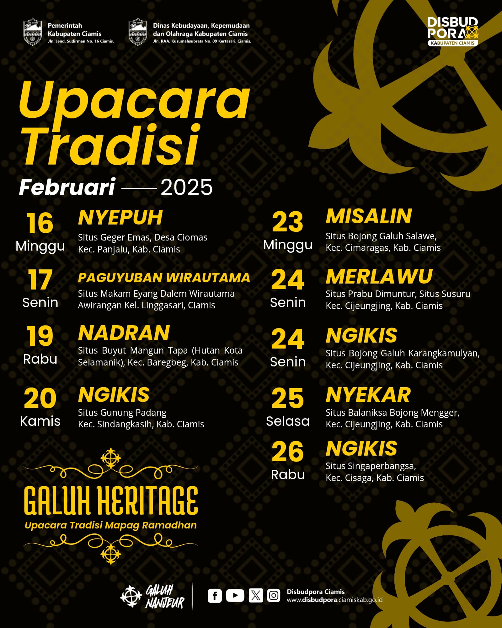Upacara Tradisi Mapag Ramadhan...